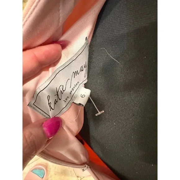 NEW- NWOT Katie May Luna Gown Dress 6 Dusty Rose Maxi Backless Formal - Picture 7 of 7